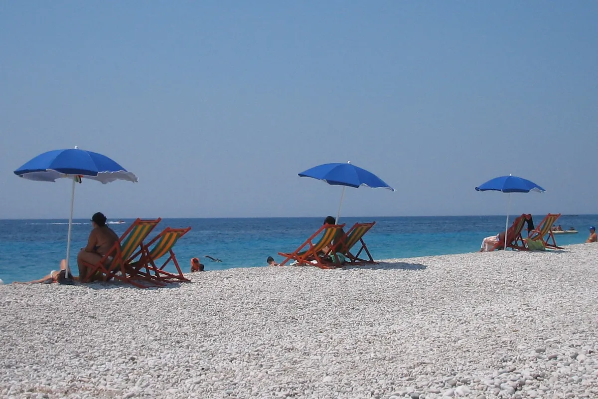 Dhërmi en de Llogara-pas, Albanië