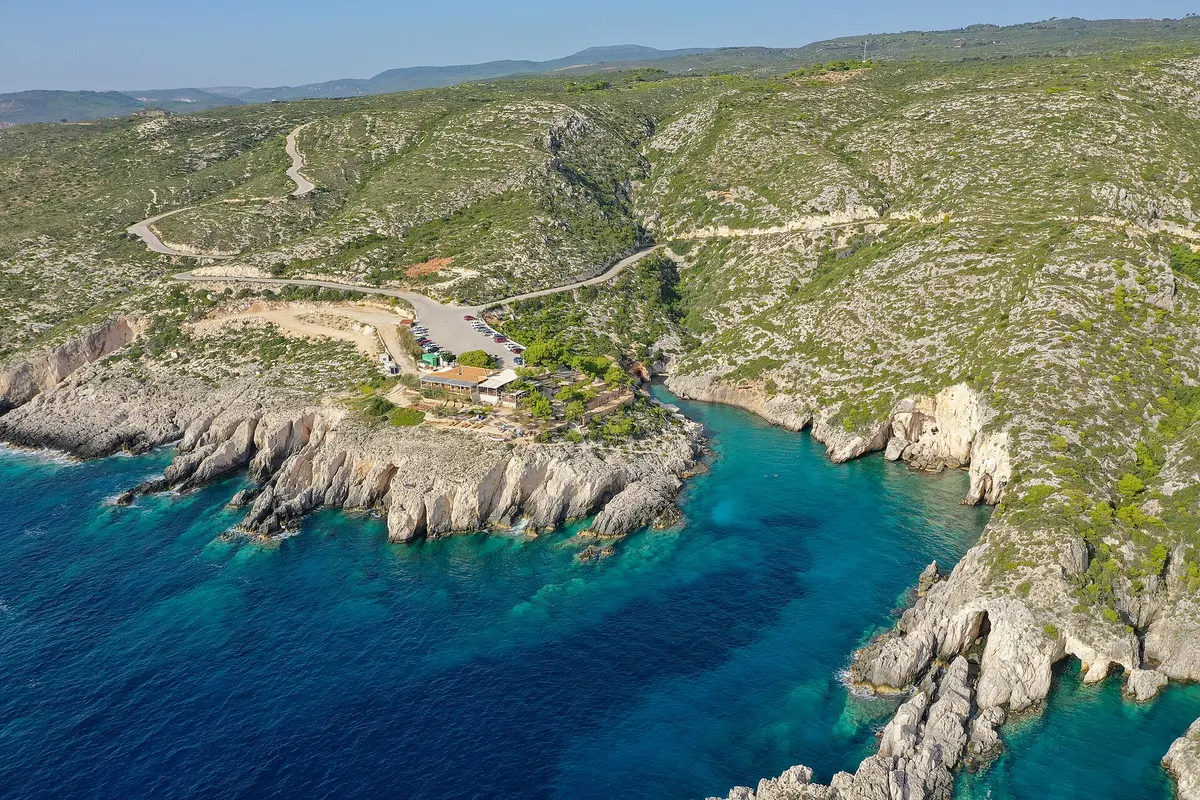 Porto Limnionas en de westkust, Zakynthos